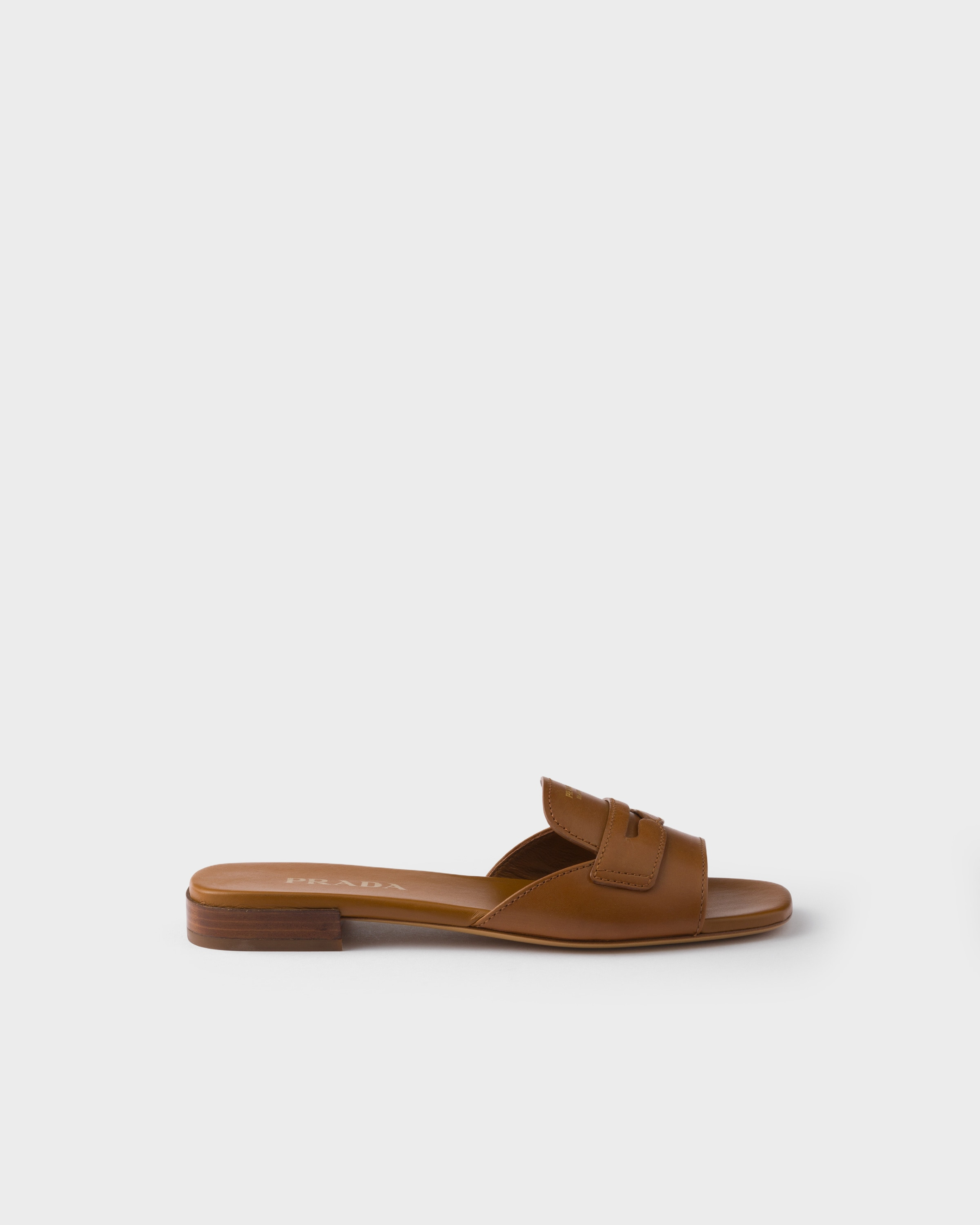 Leather slides - 2