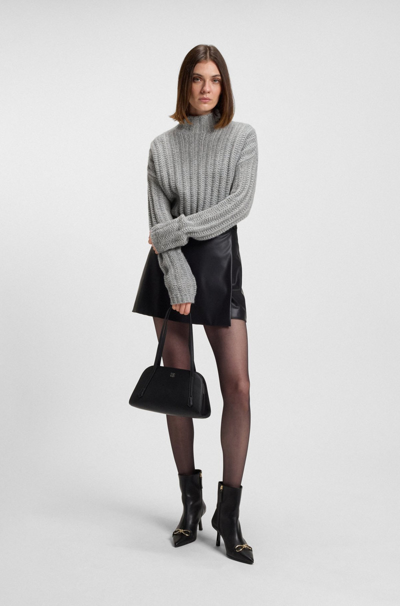 HUGO KNITTED SWEATER WITH RIBBED STRUCTURE outlook
