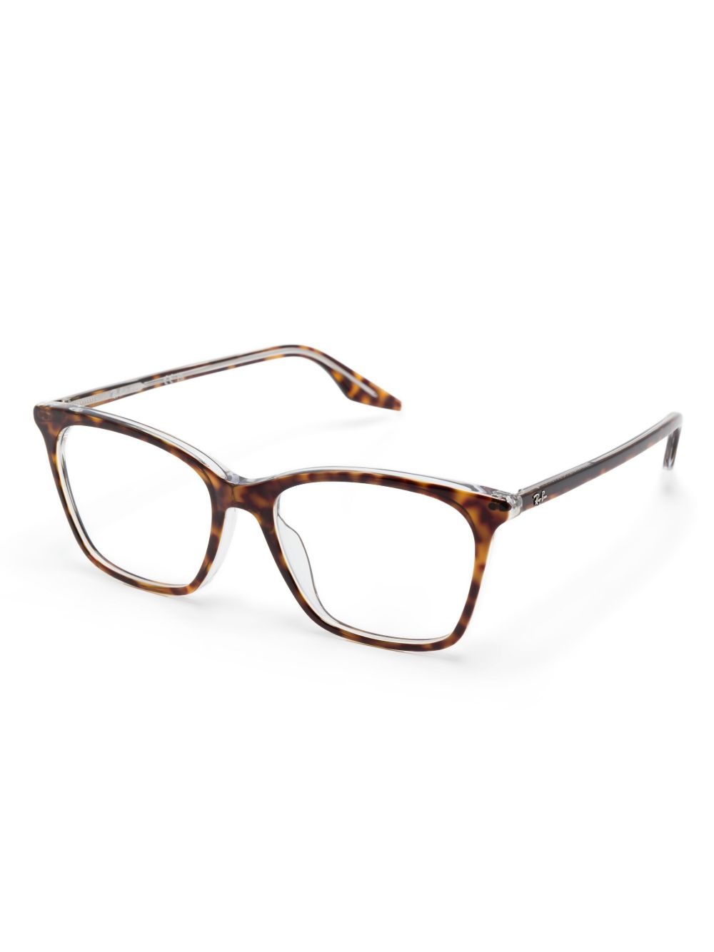 tortoiseshell-effect glasses - 2