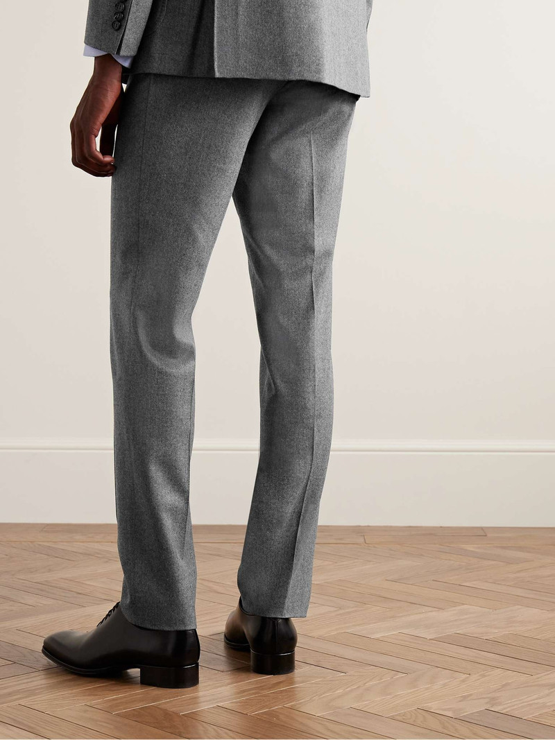 Kei Slim-Fit Super 120s Wool-Flannel Suit Trousers 4