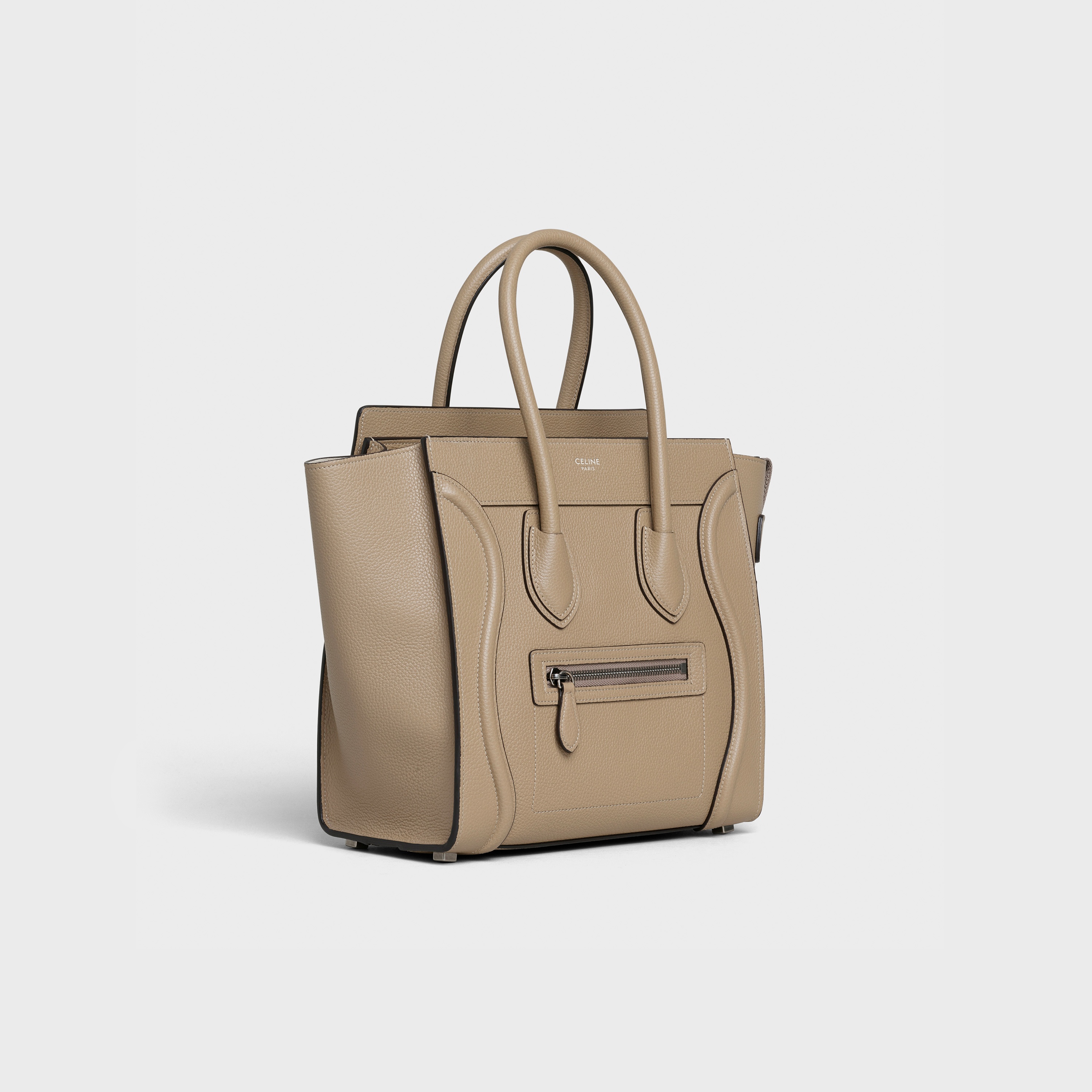 Micro Luggage handbag in drummed calfskin - 2