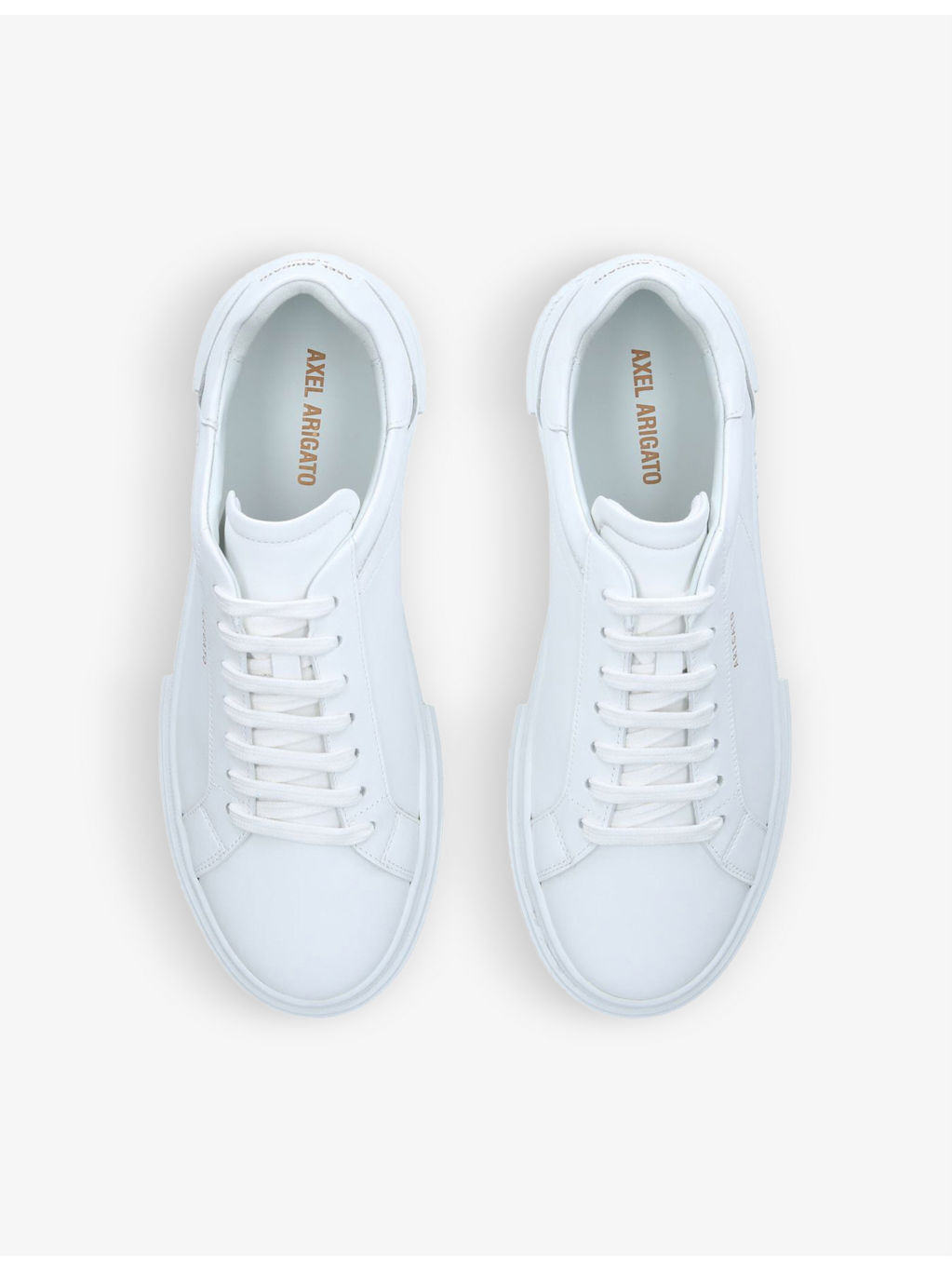 Atlas logo-embossed leather low-top trainers - 2