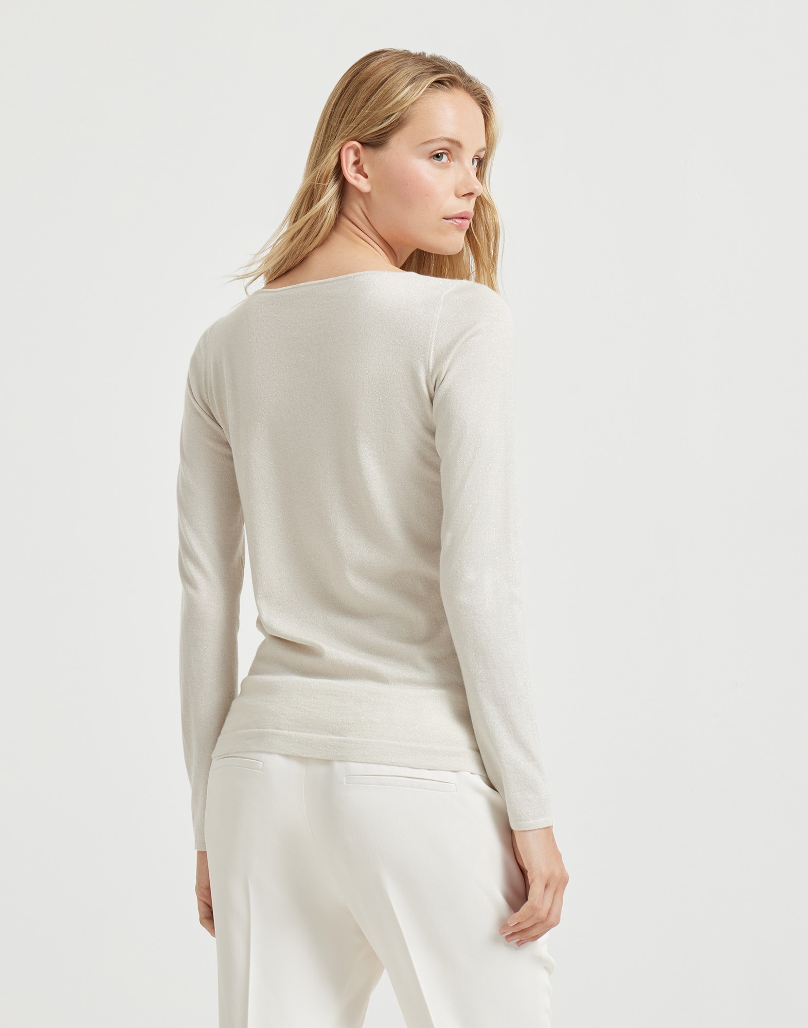 Cashmere and silk sparkling lightweight sweater - 2