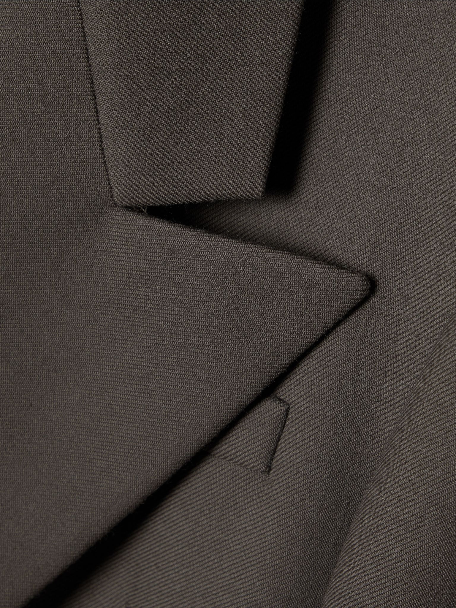 Double-breasted wool-gabardine blazer Gray - 5