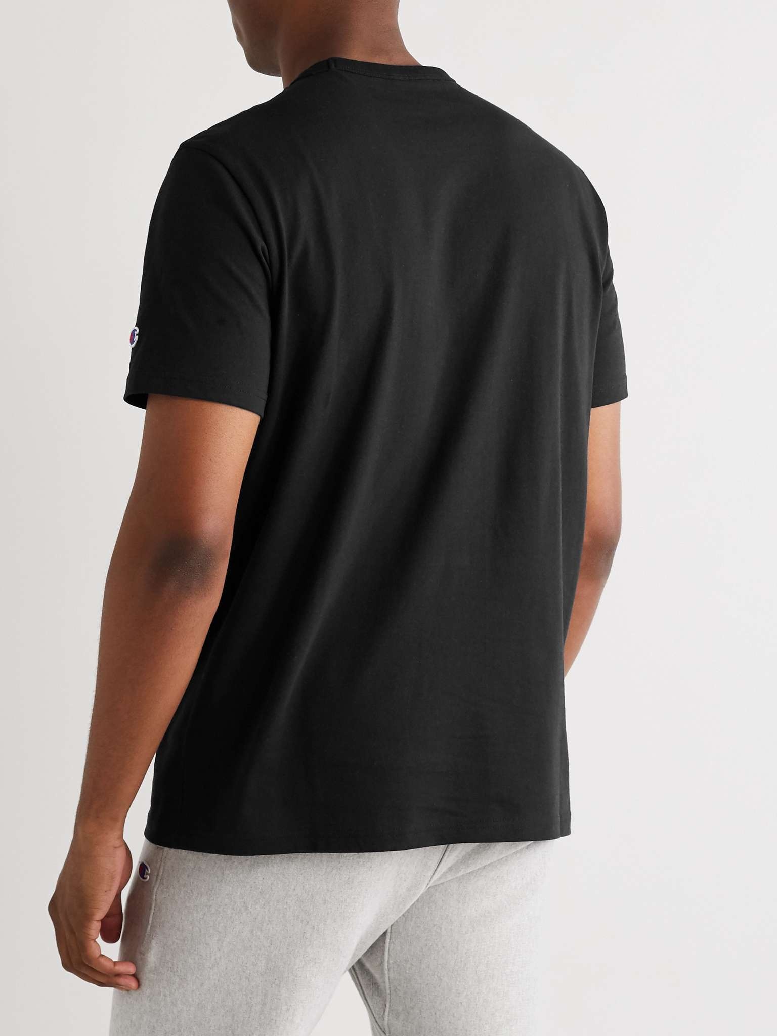 Logo-Embroidered Cotton-Jersey T-Shirt - 8
