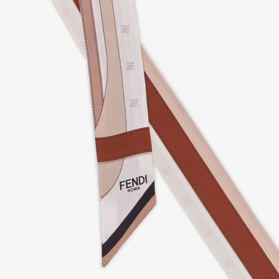 FENDI Beige silk bandeau outlook