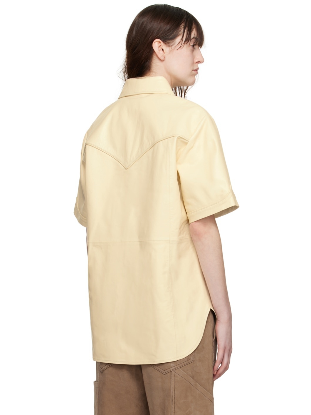 Off-White Saloon Leather Shirt - 3