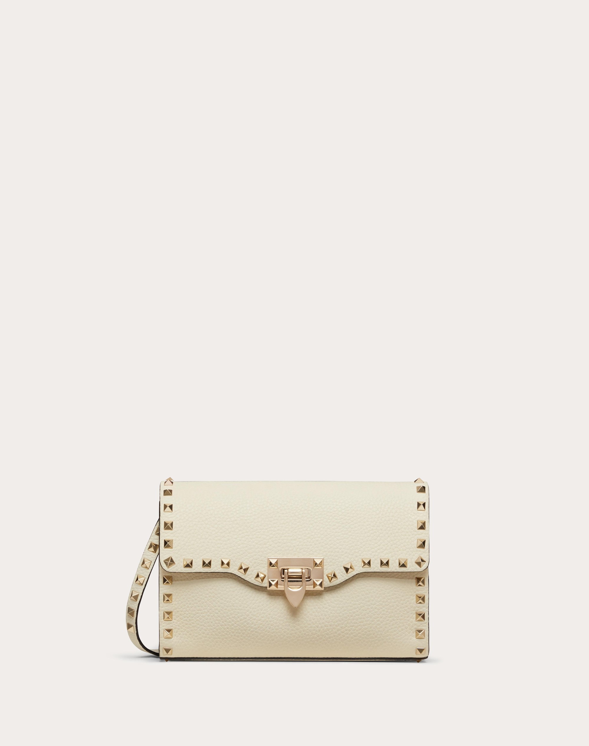 SMALL ROCKSTUD GRAINY CALFSKIN CROSSBODY BAG - 1