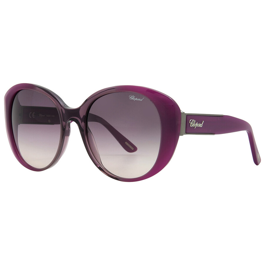 Chopard Purple Gradient Oval Ladies Sunglasses SCH188S 0D78 54 - 2