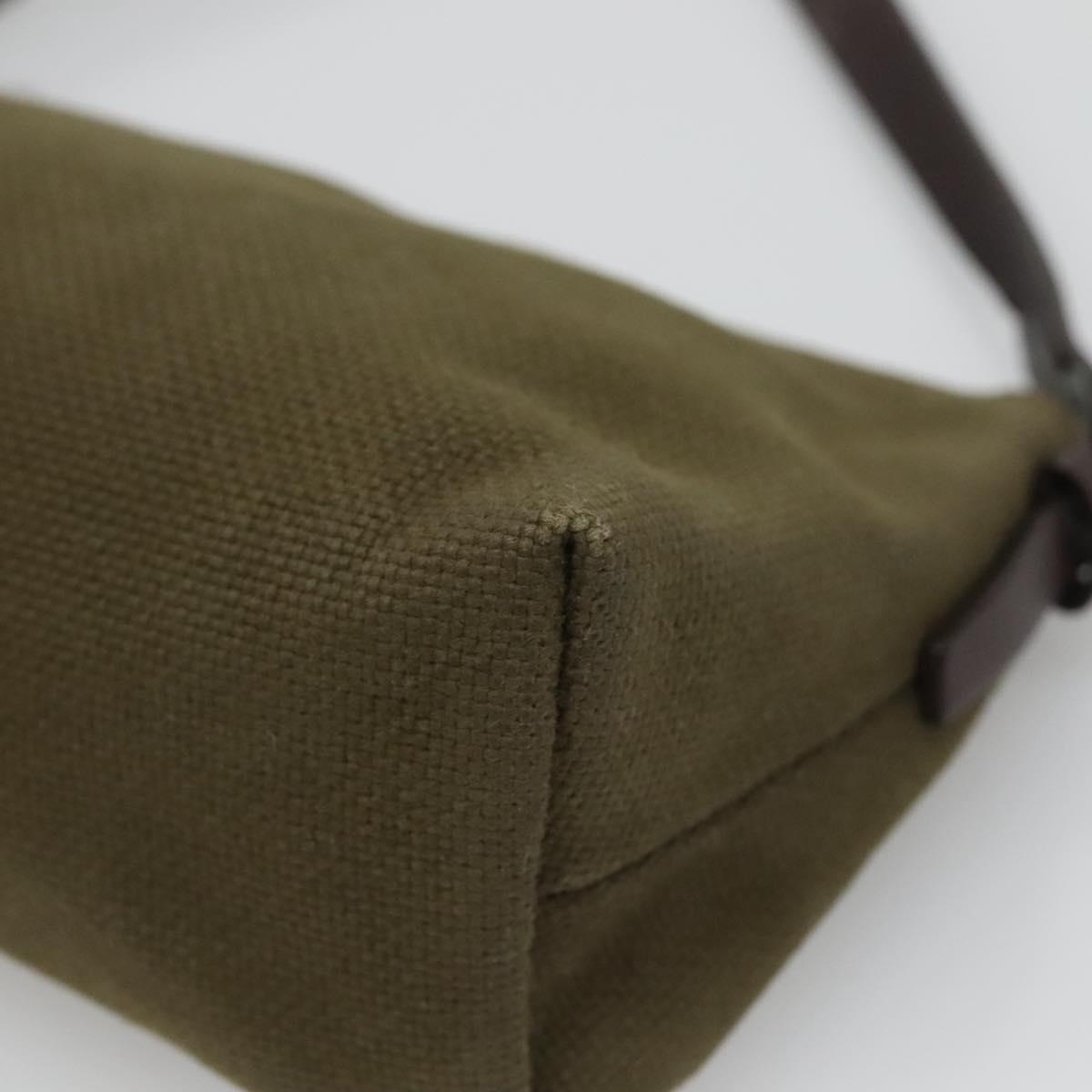 GUCCI Hand Bag Canvas Leather Khaki - 9