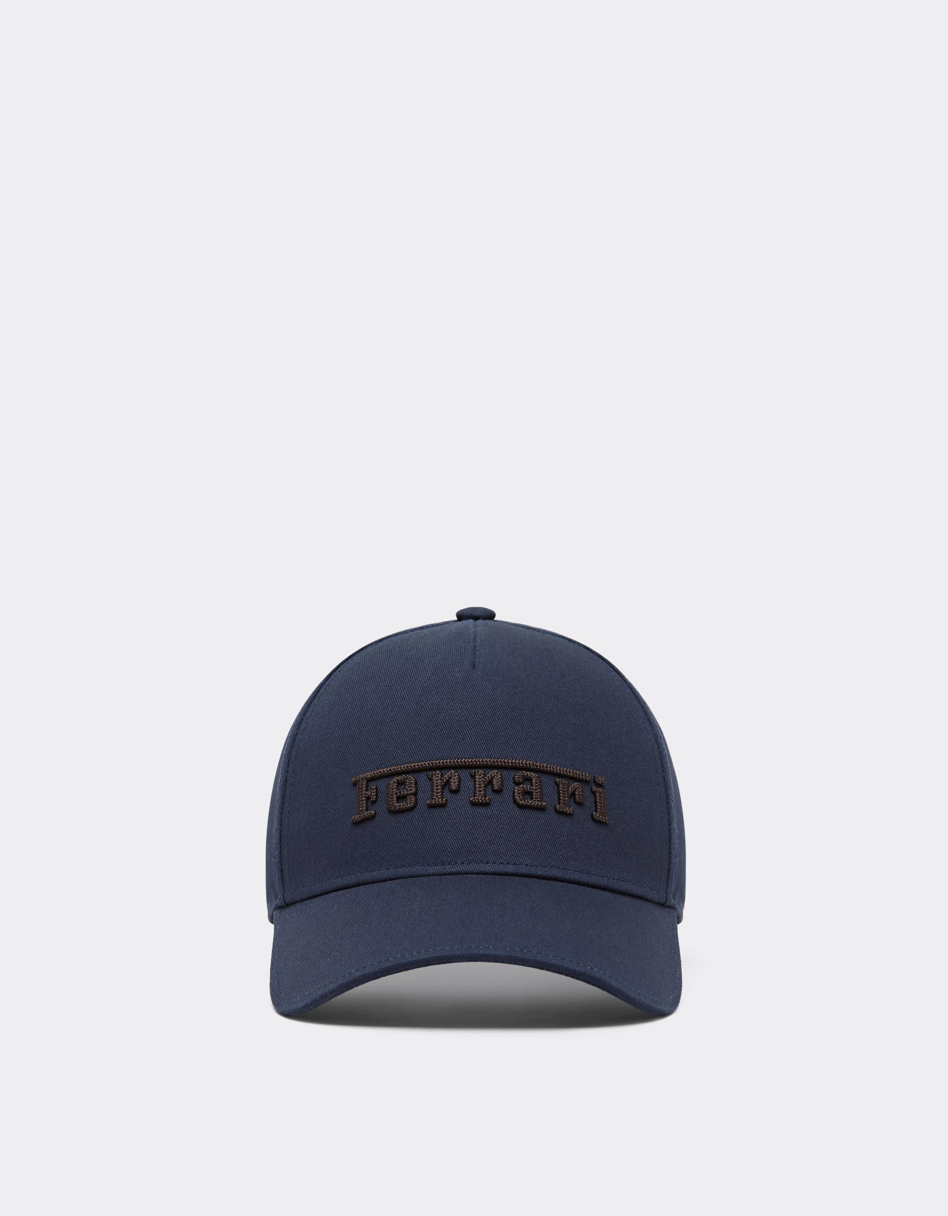 Cotton Twill Baseball Cap with Embroidered Logo - 1