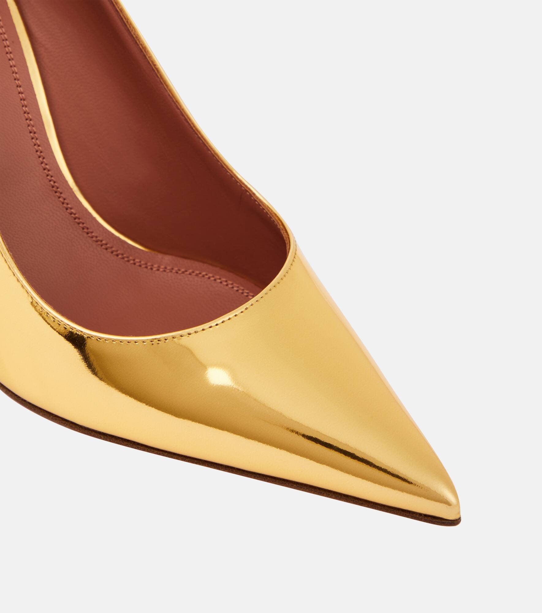 Ami mirrored leather pumps - 6