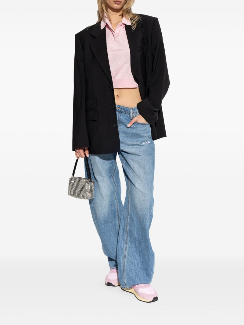Alexander Wang logo-print polo shirt outlook