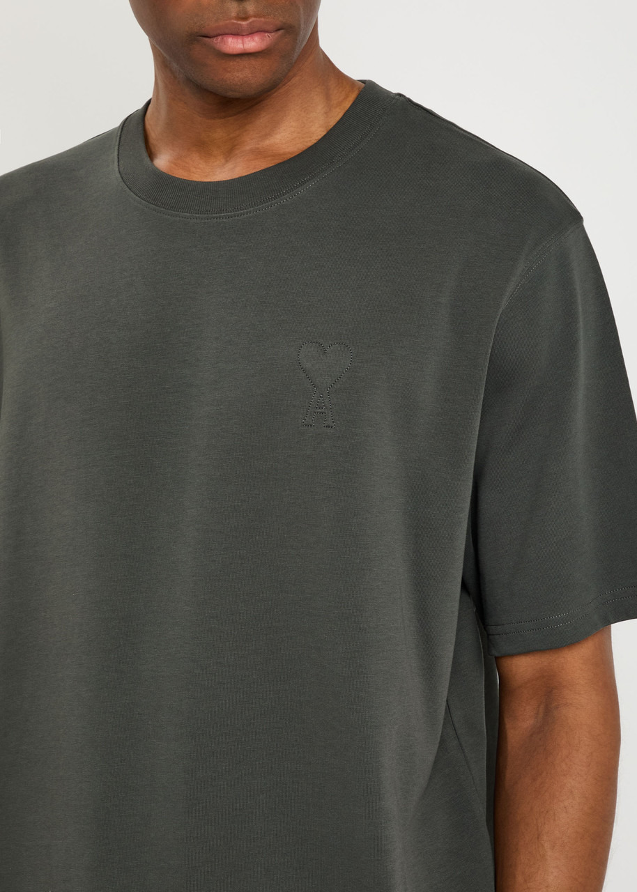 Ami Paris Logo-embossed Cotton T-shirt - 5