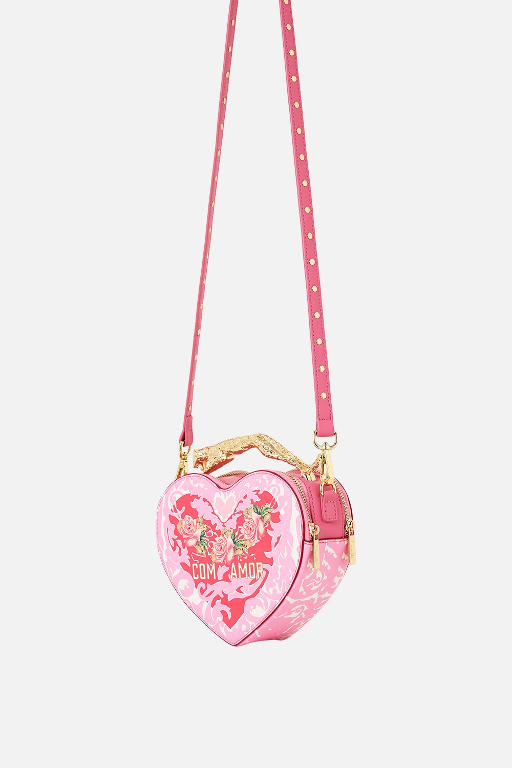 HEART CROSSBODY WITH LEOPARD HANDLE - 3