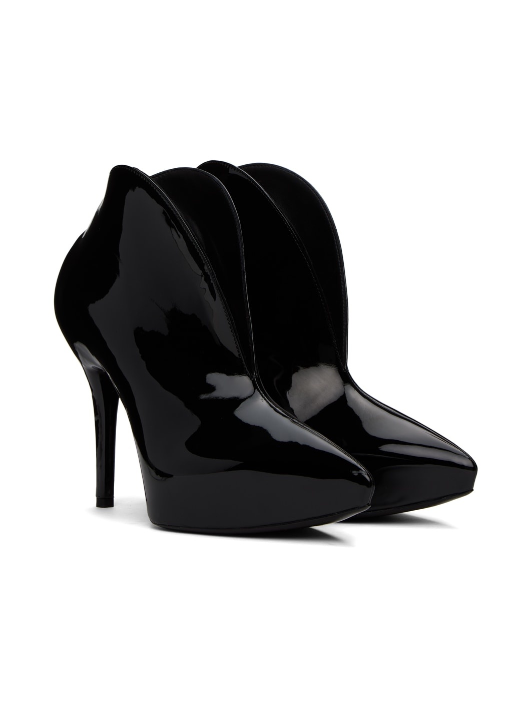 Black Slick Boots - 4