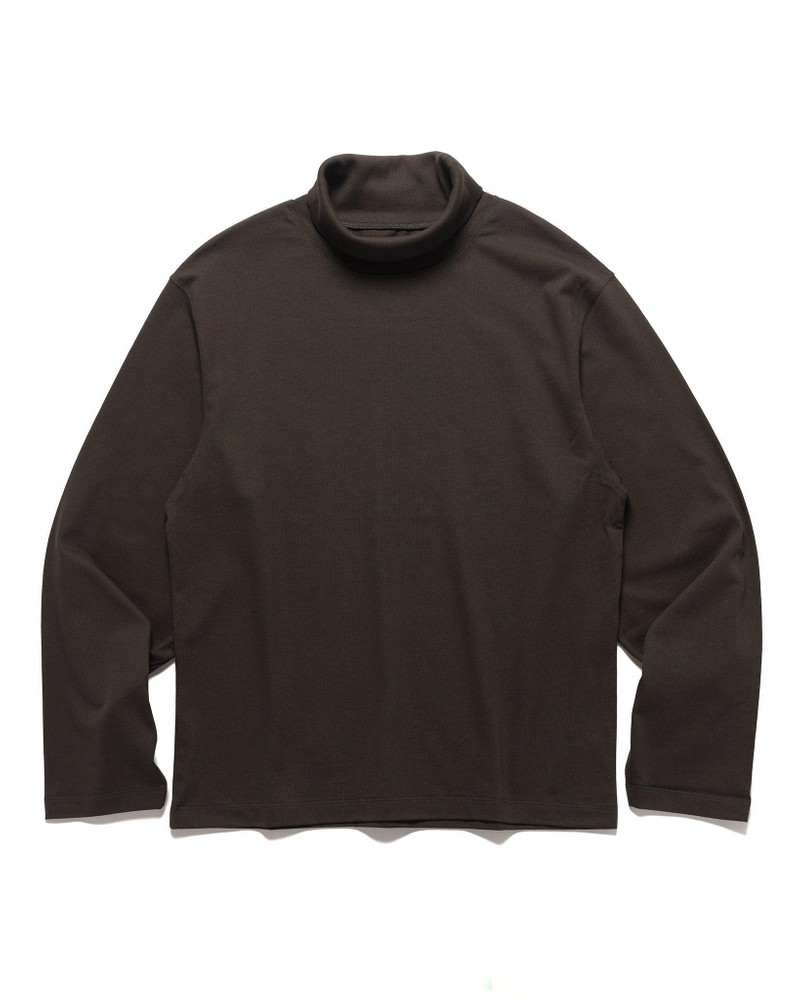 High Neck Long Sleeve Top Espresso 1