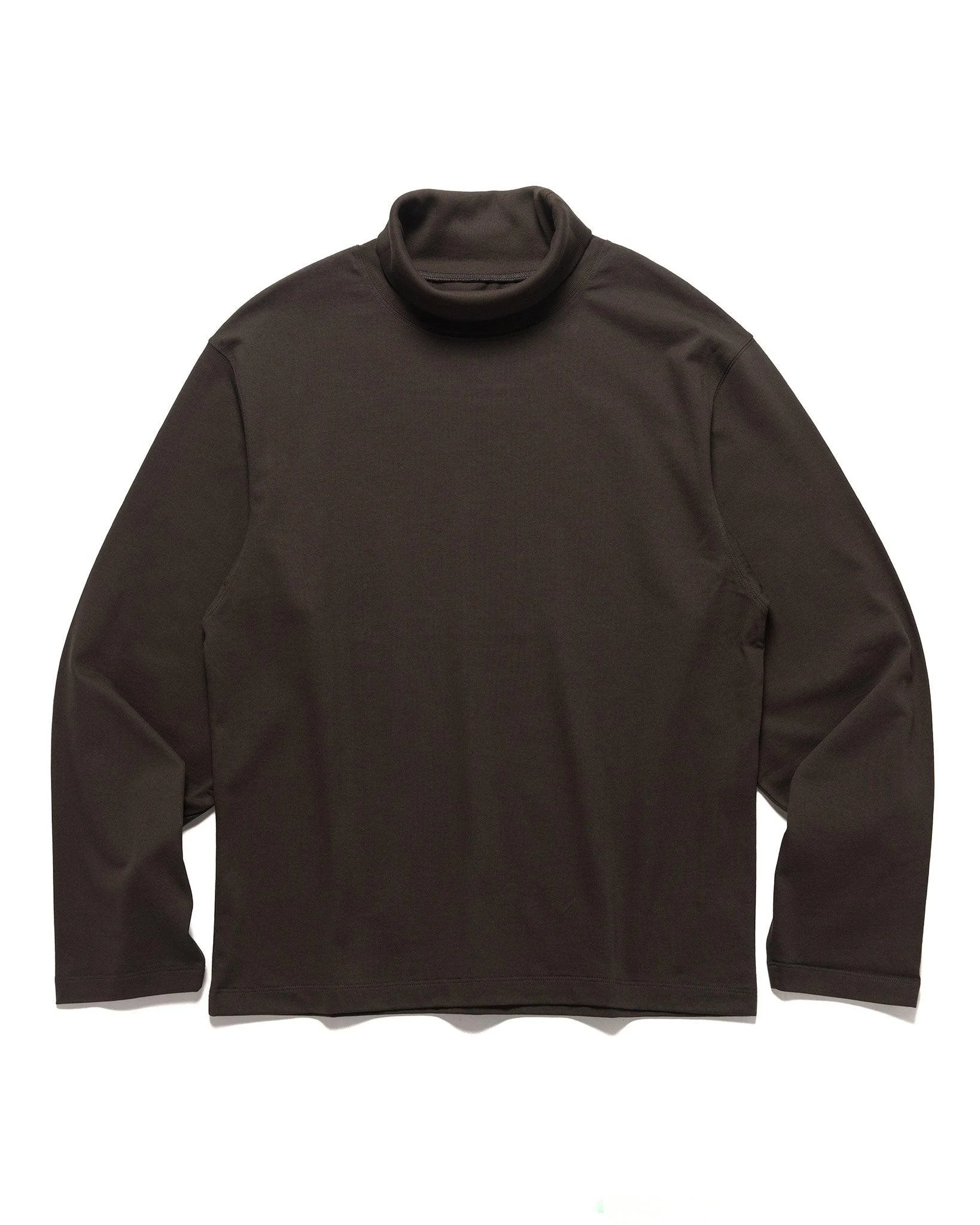 High Neck Long Sleeve Top Espresso - 1