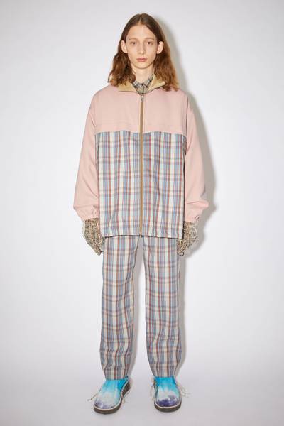 Acne Studios Checked twill jacket - Blossom pink/lilac outlook