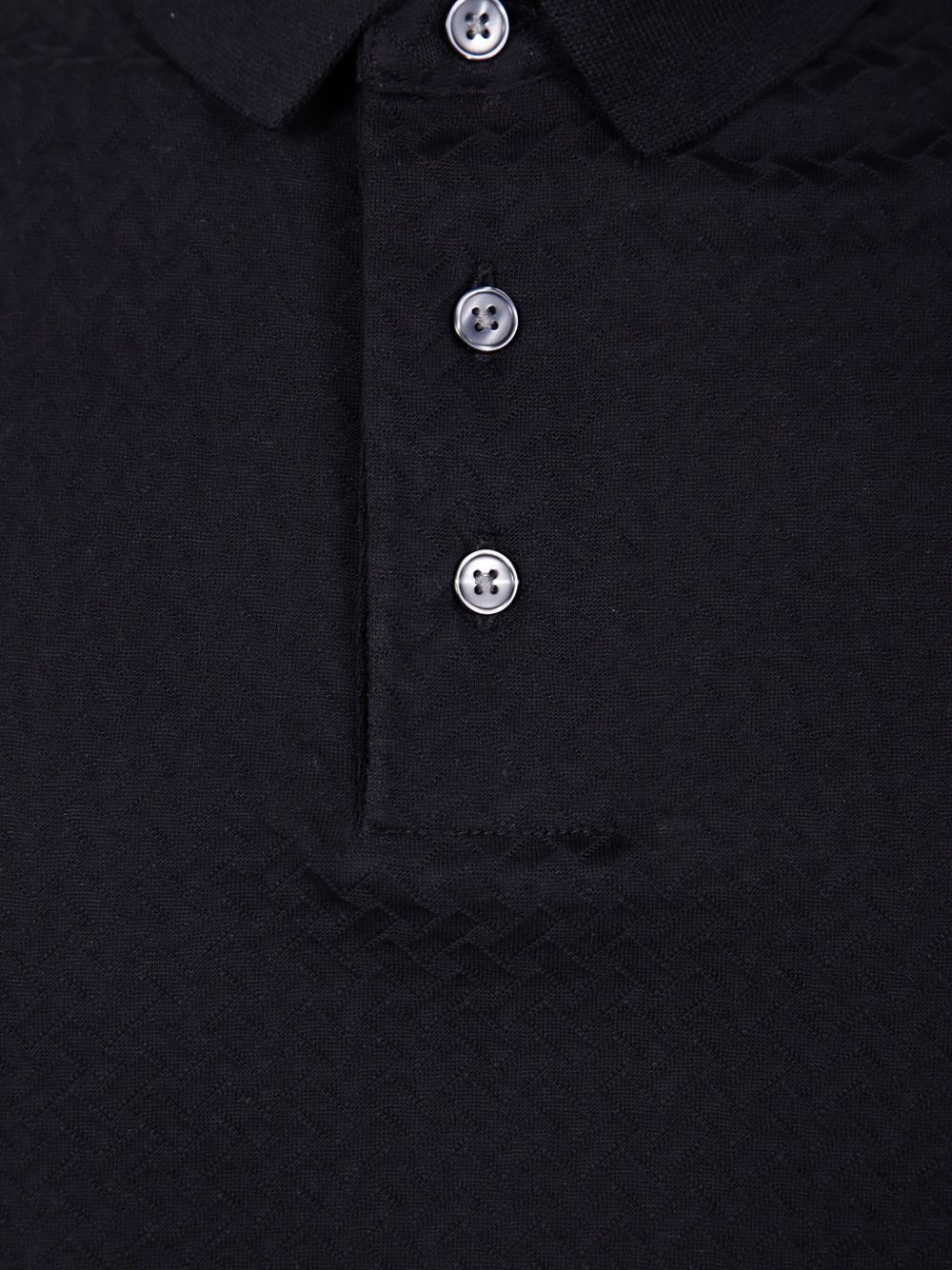 front button-fastening cotton polo shirt - 3