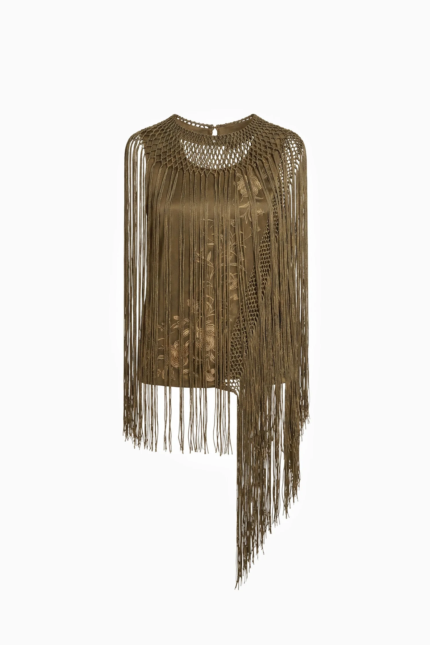 Willa Silk Fringe Top - 1