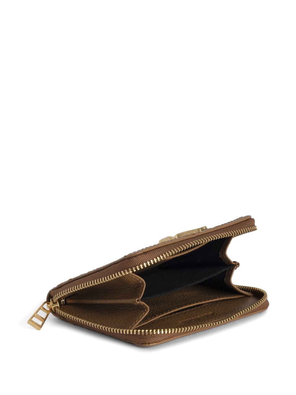 monogram leather wallet - 5