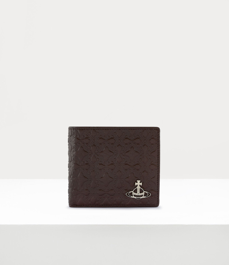 EMBOSSED MAN WALLET WITH COIN POCKET 1