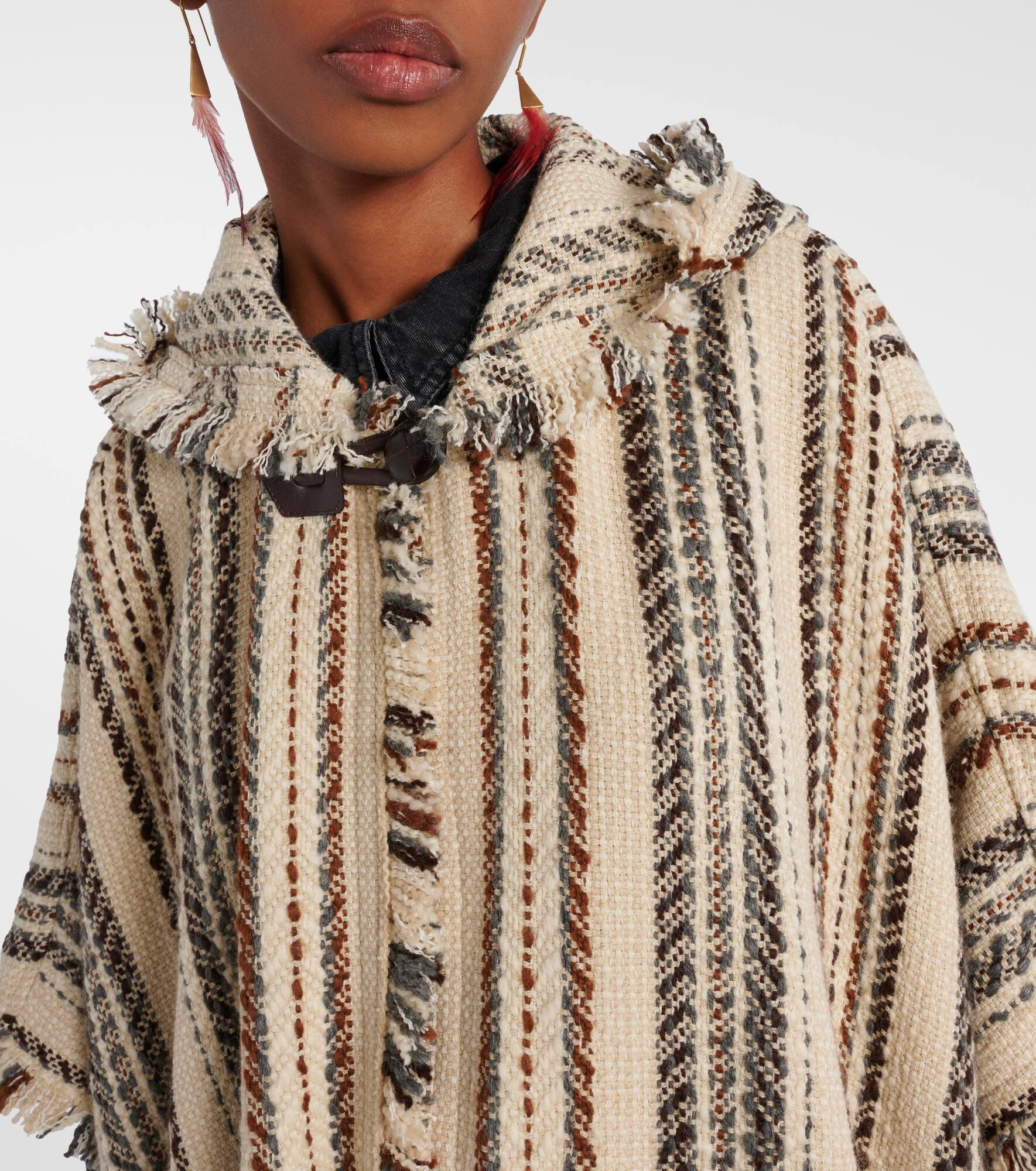 Iseline striped poncho - 4