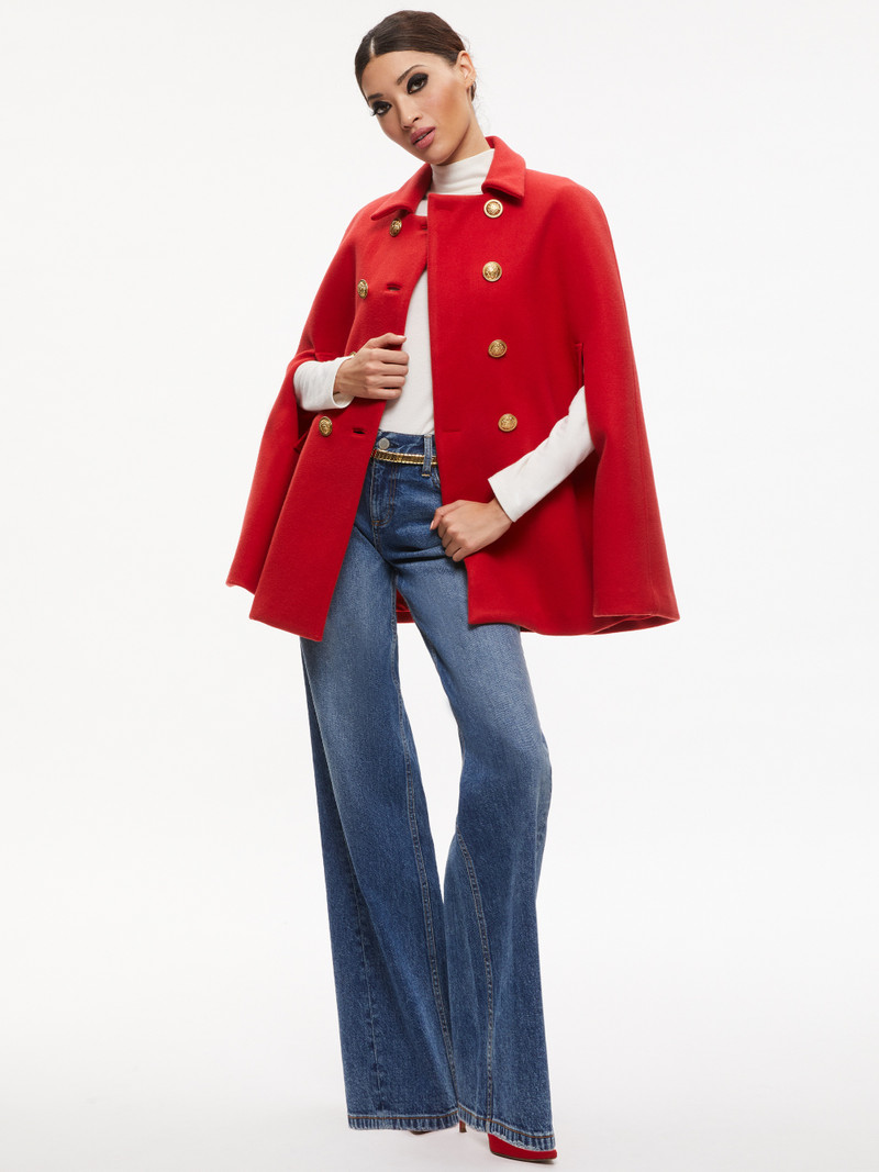 REYNALDA DOUBLE BREASTED CAPE 5