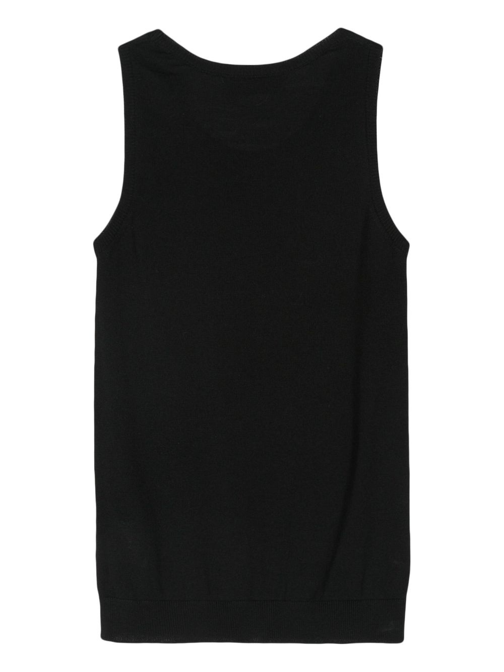 sleeveless knitted top - 2