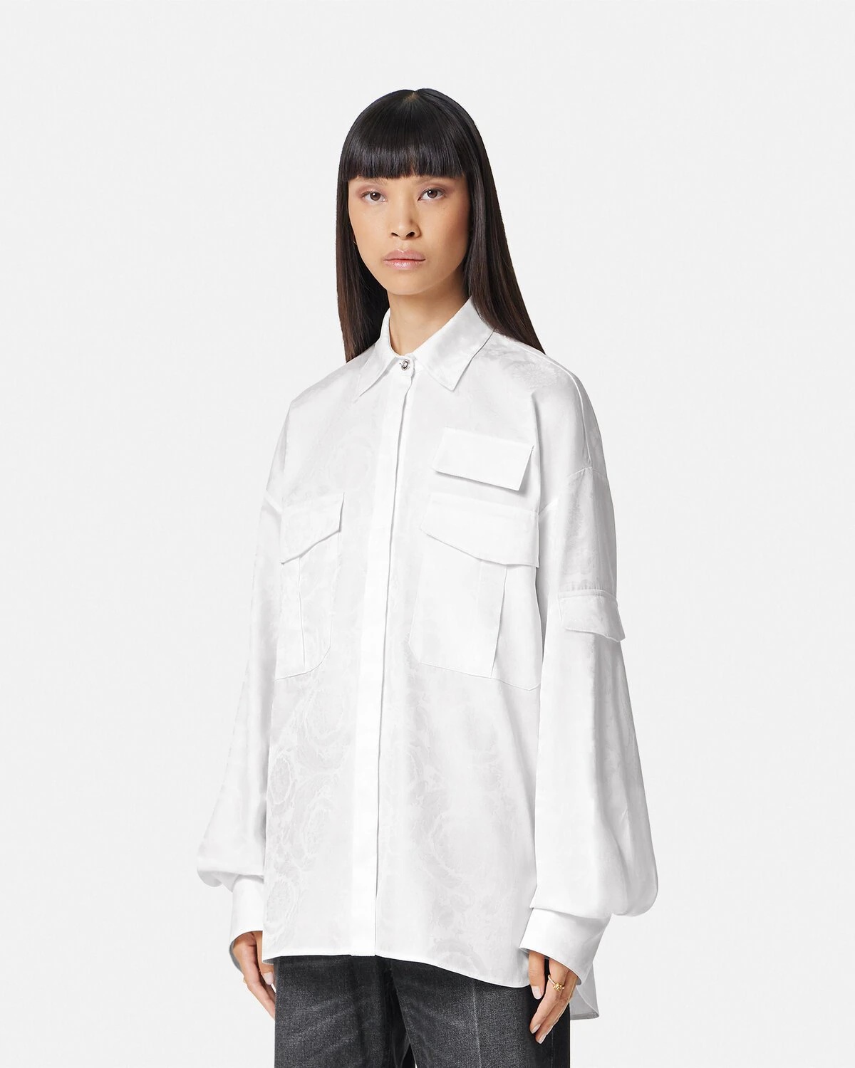 Barocco Jacquard Cargo Shirt - 4