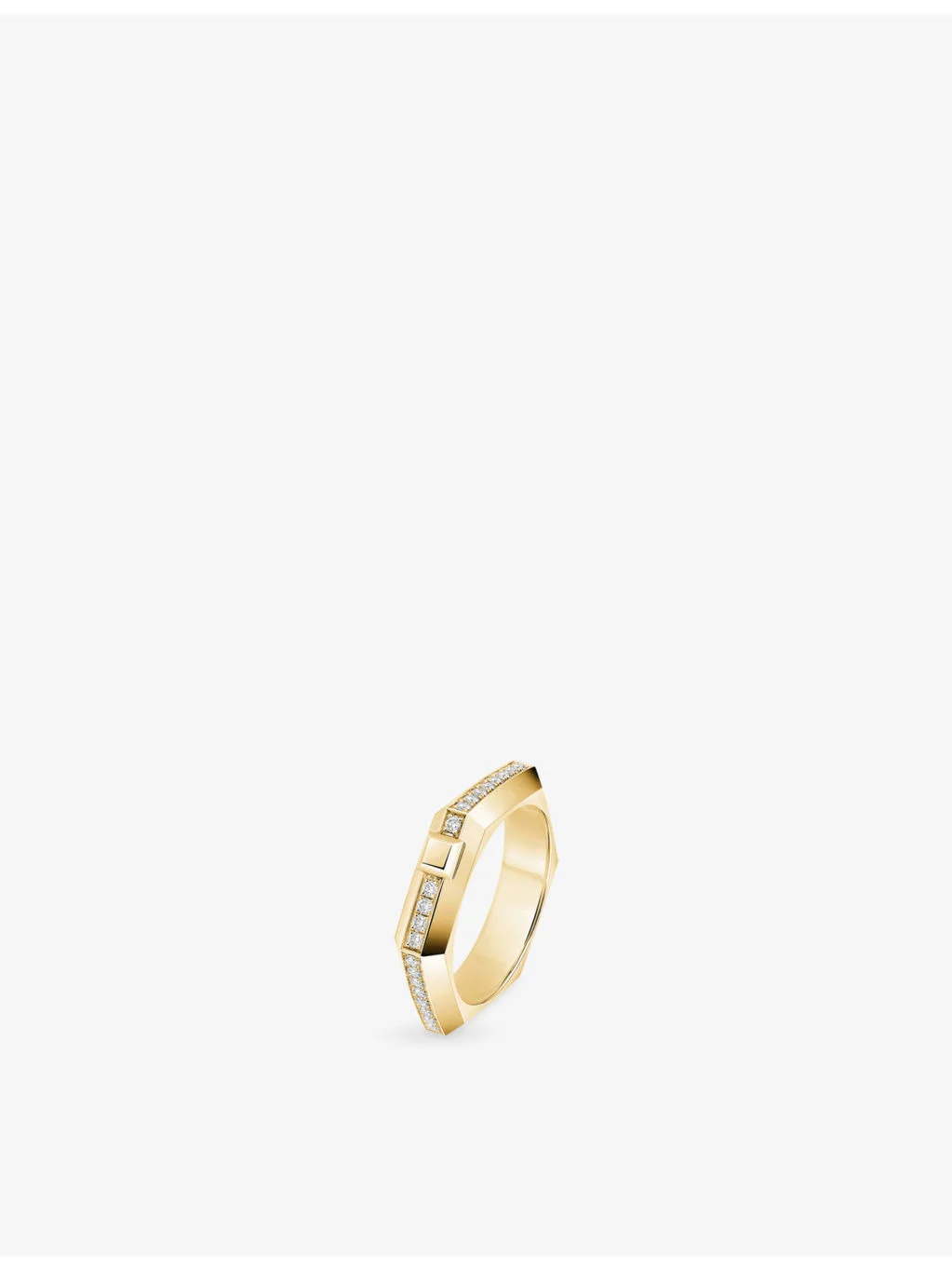Moderniste 18ct Gold And 0.15ct Diamond Ring - 1