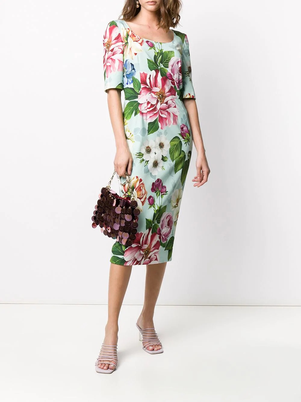 floral print midi dress - 2