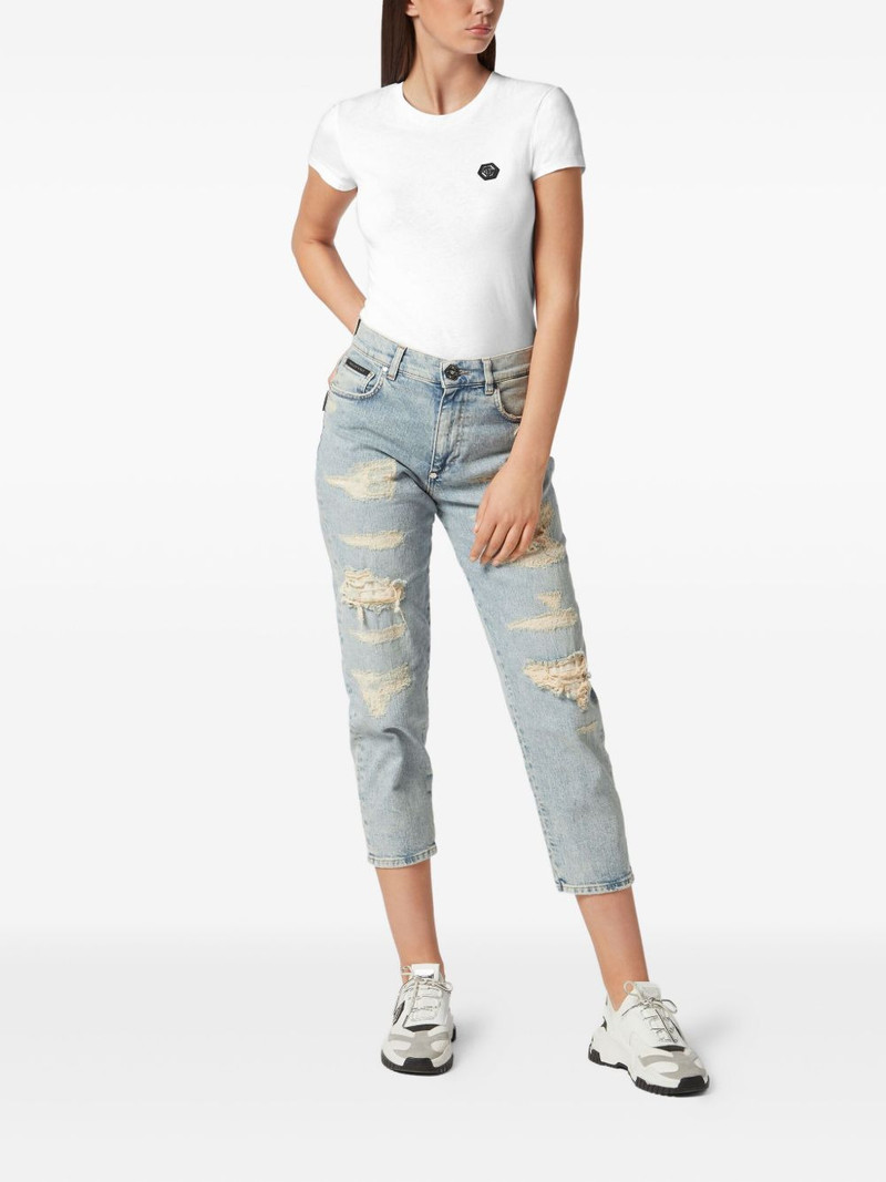 PHILIPP PLEIN ripped cropped jeans outlook