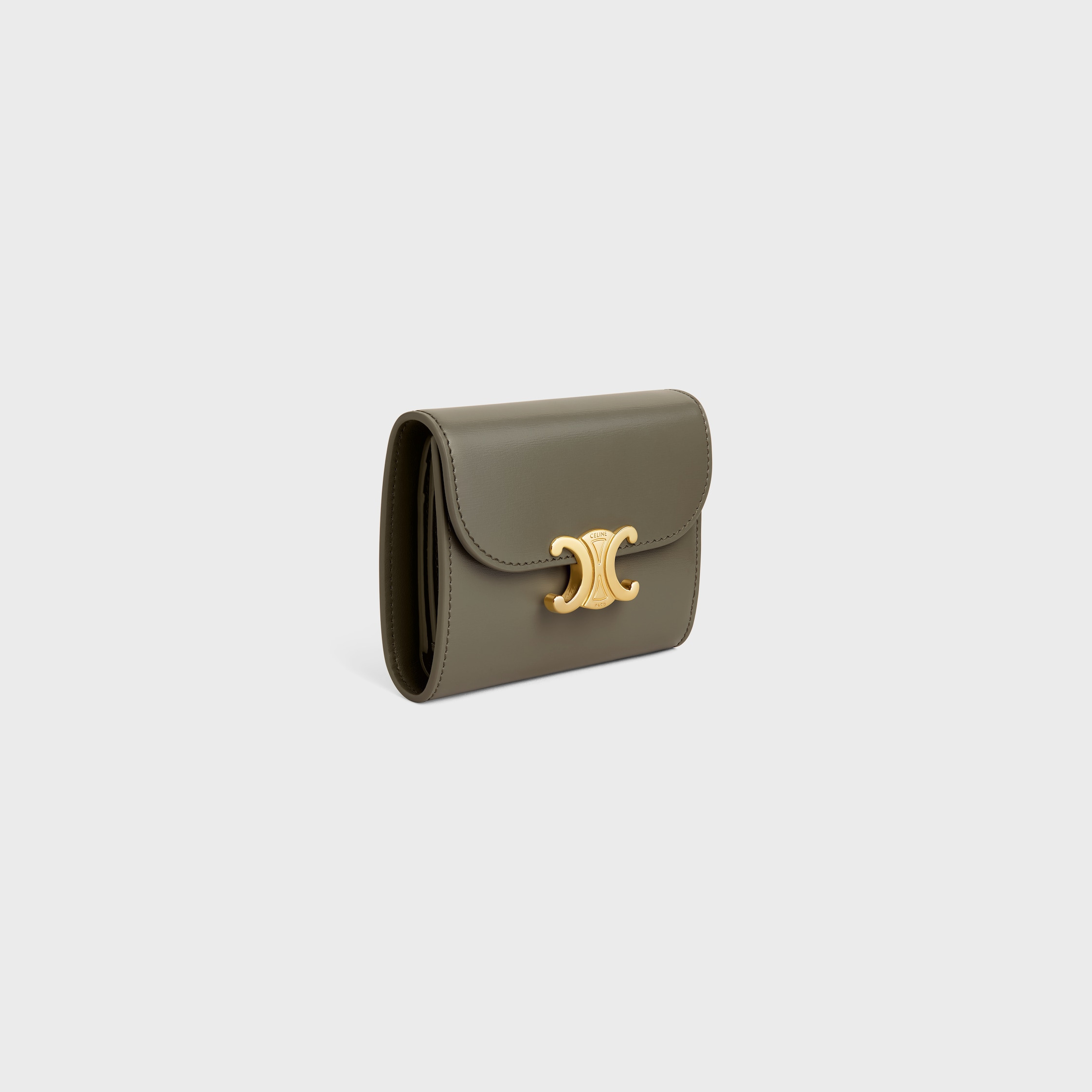 Small Flap Wallet TRIOMPHE IN Shiny calfskin - 2
