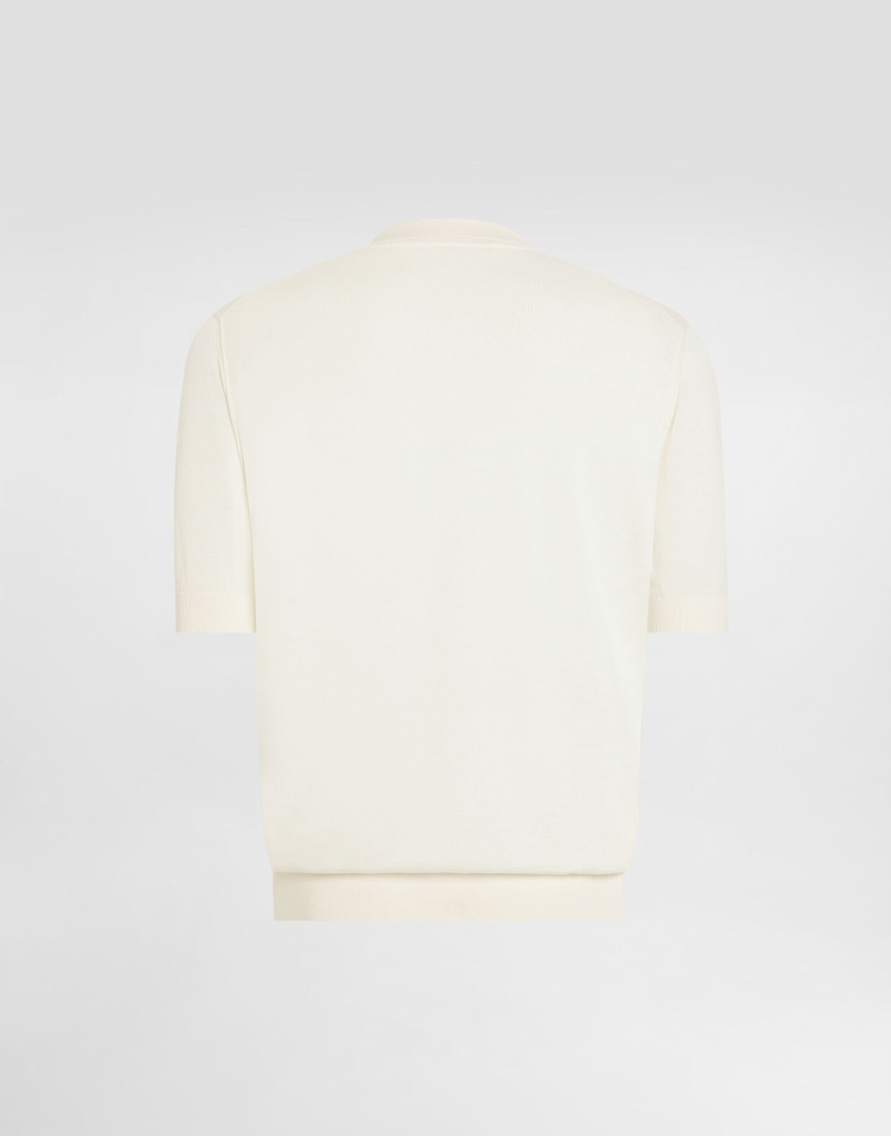 Dolce & Gabbana Fine-gauge cashmere polo shirt outlook