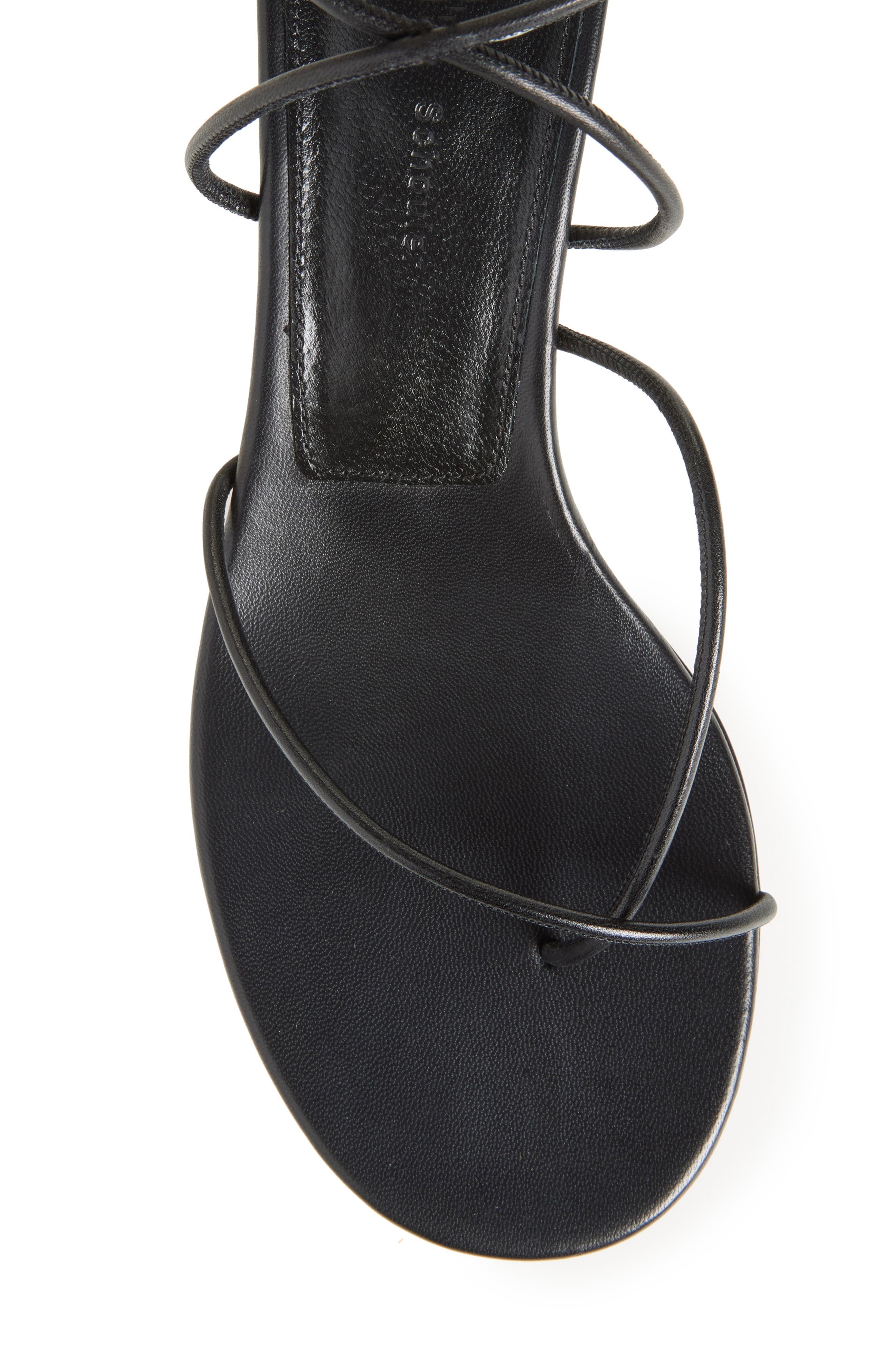 Proenza Schouler Slash Tie Kitten Heel Sandal in Black at Nordstrom - 5