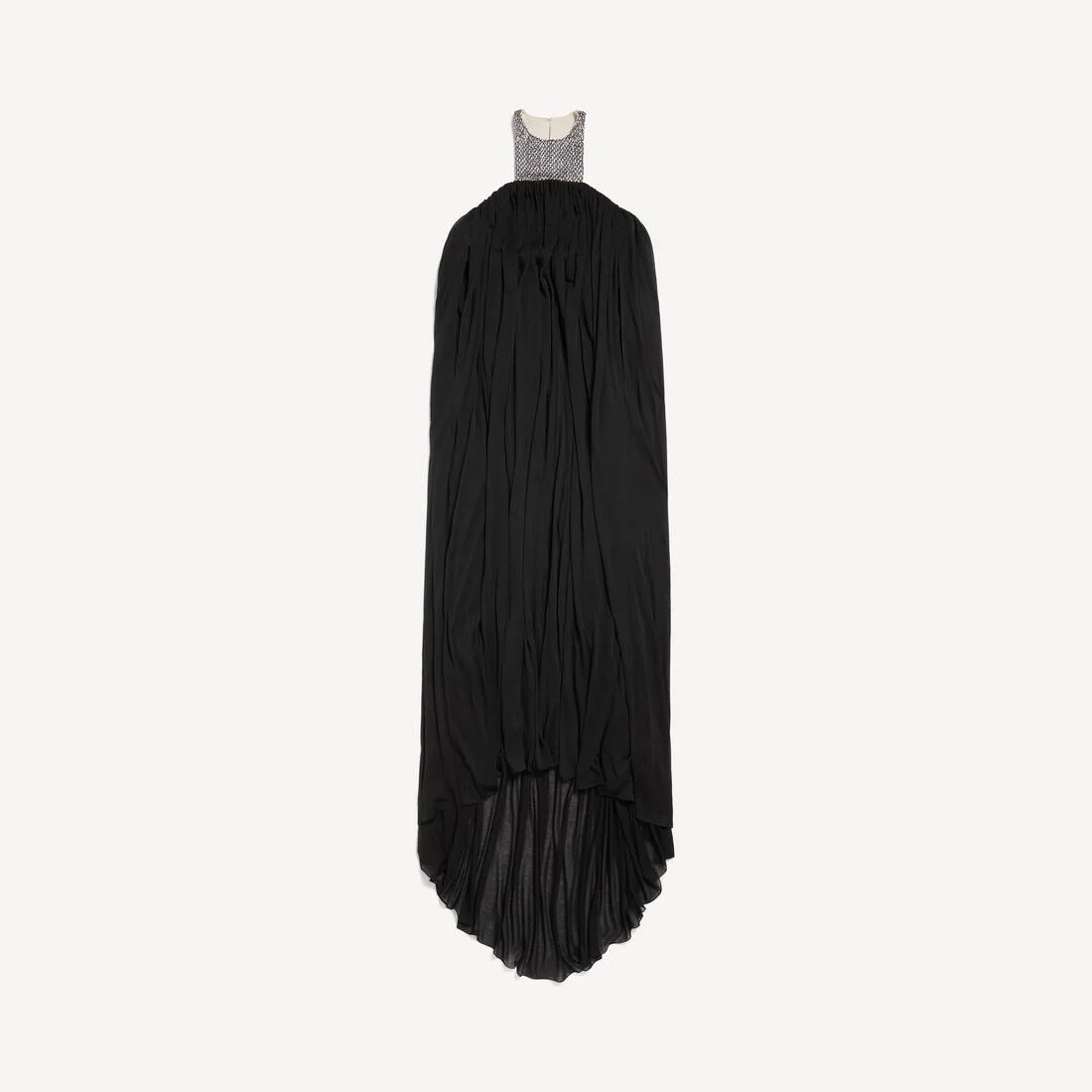 Women's Embroidered Maxi Dress in Black - 1