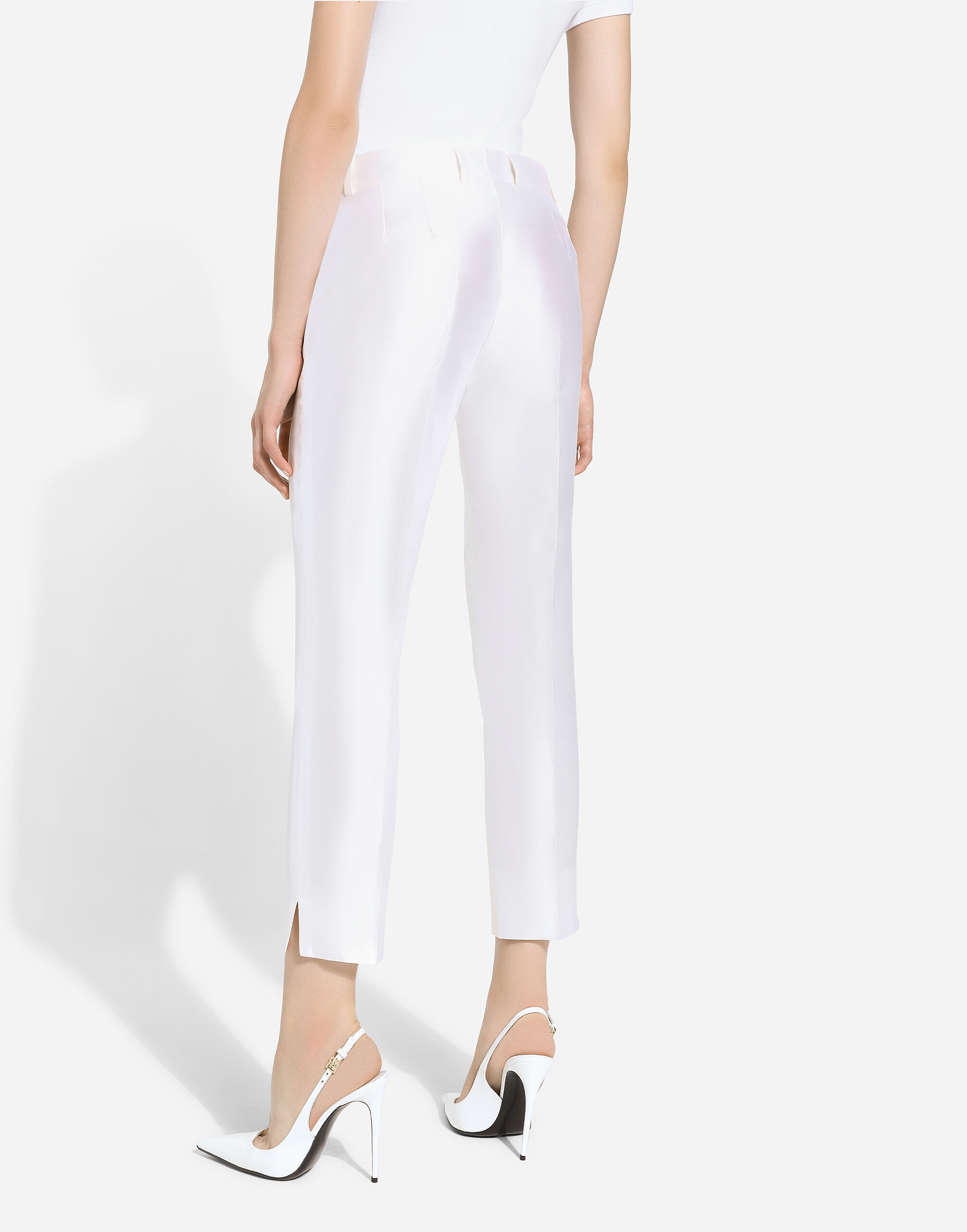 Tailored mikado silk pants - 4