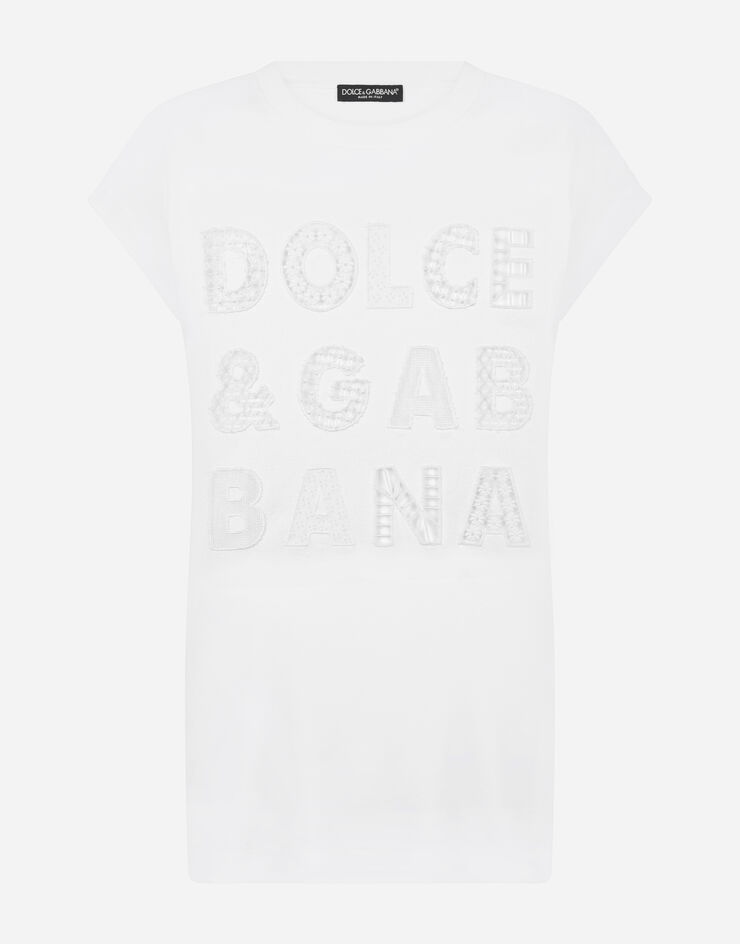 Jersey tank top with Dolce & Gabbana print - 3