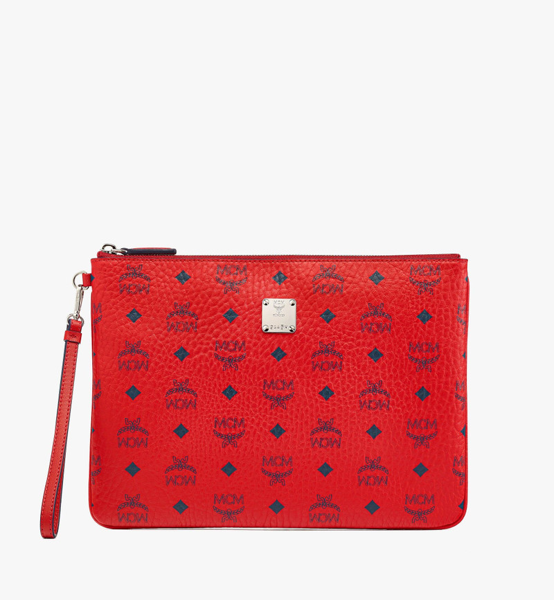 Wristlet Zip Pouch in Visetos Original 1