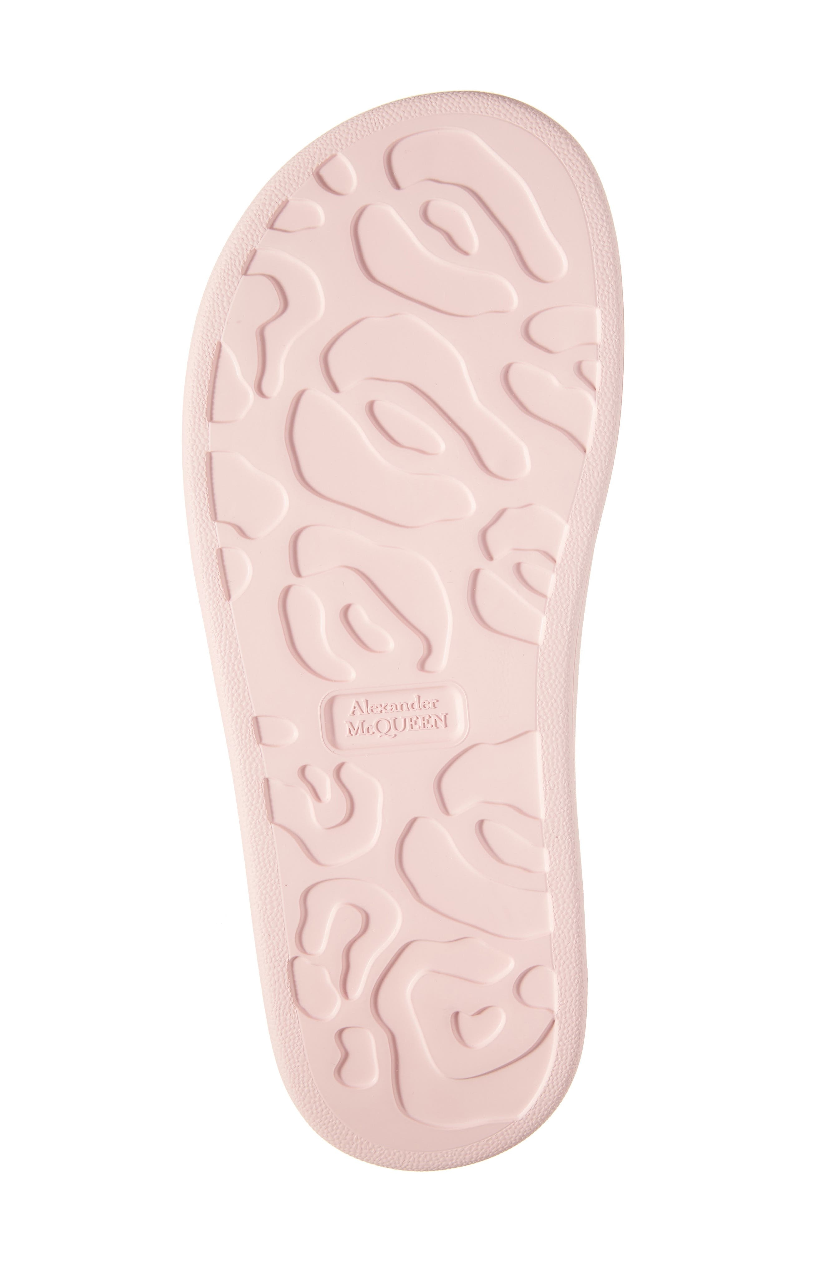 McQueen Oversize Slide Sandal in Pink/Silver at Nordstrom - 6