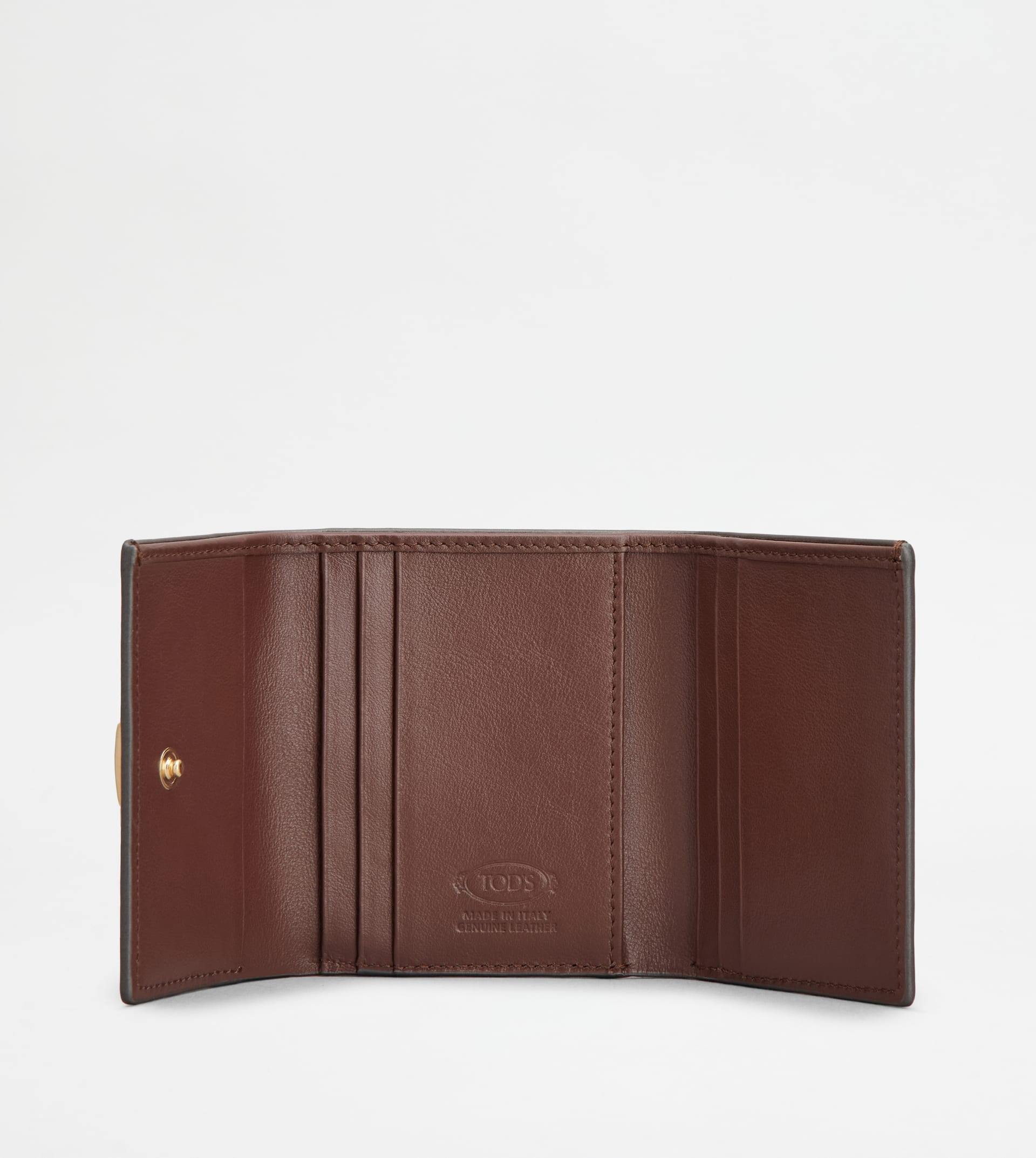 T TIMELESS WALLET IN LEATHER - GREY - 2
