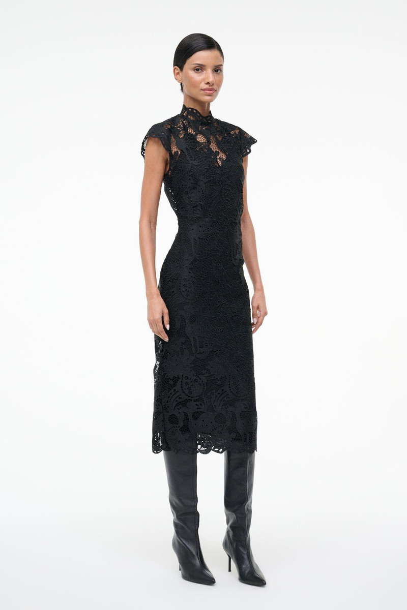 STAUD STAUD ROSALINE DRESS BLACK outlook
