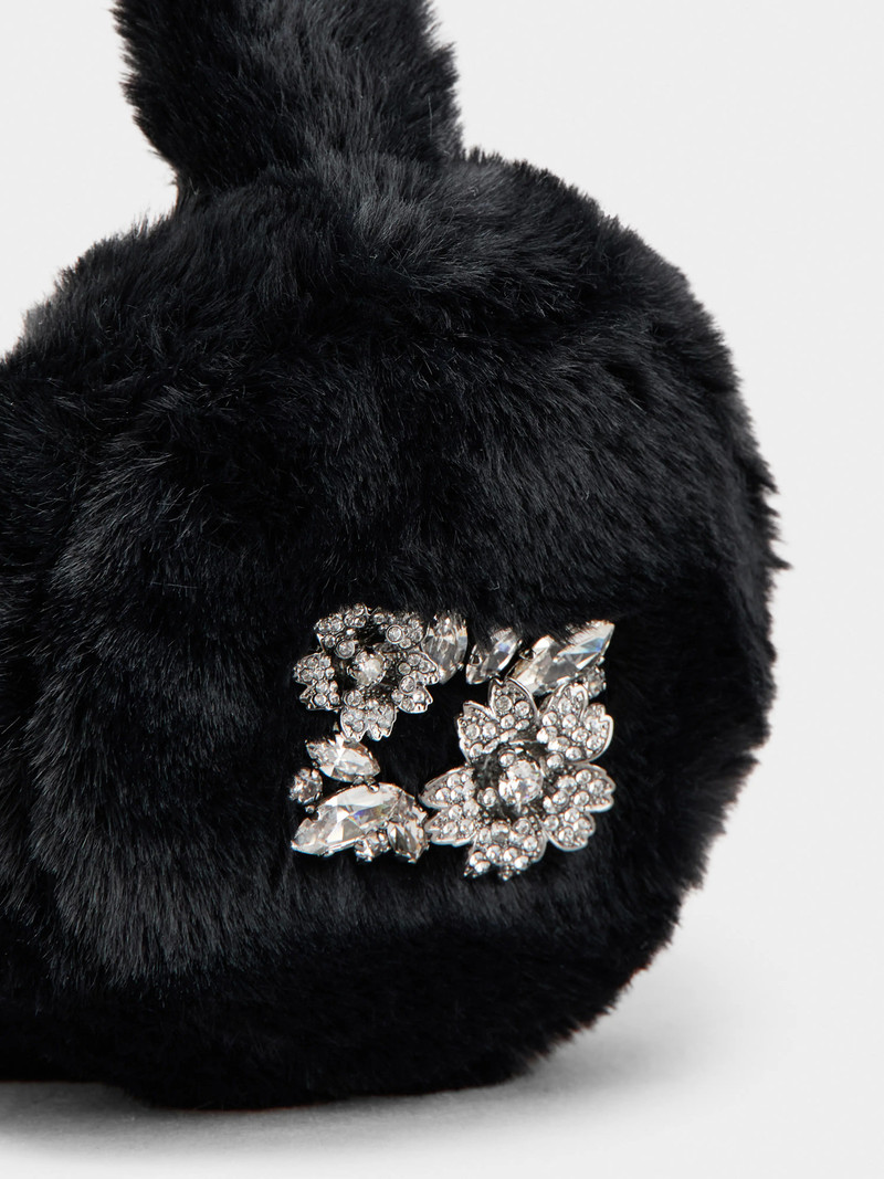 Roger Vivier Efflorescence Earmuff in faux fur outlook