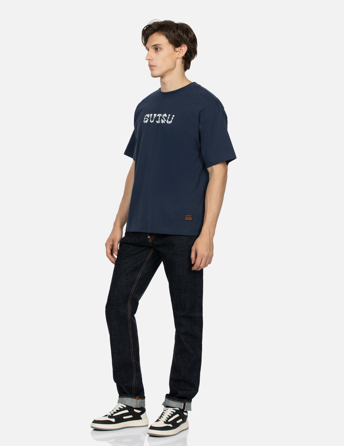 Monogram Daicock Discharged Print Slim Fit Jeans #2010 - 4