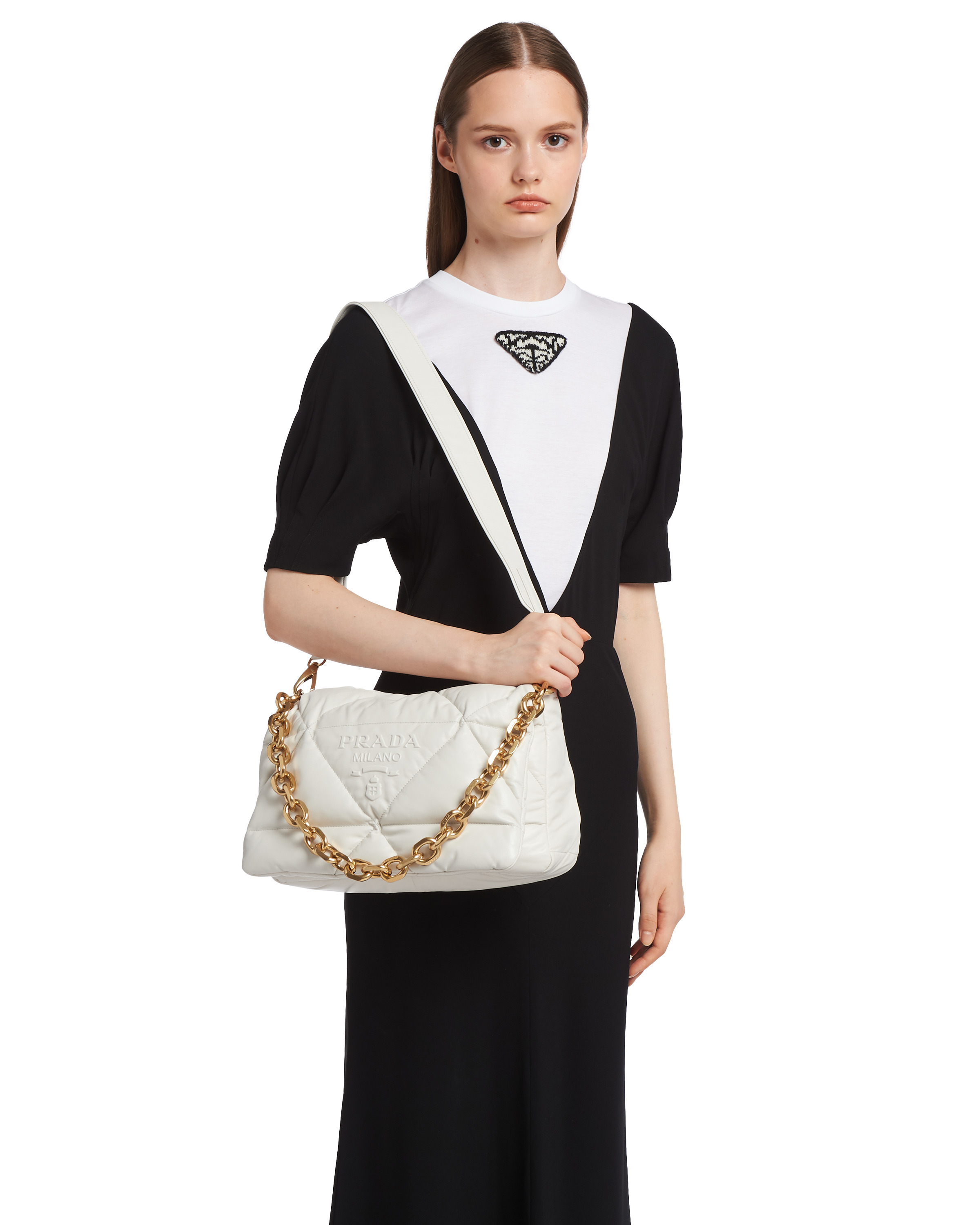 Padded nappa leather shoulder bag - 2