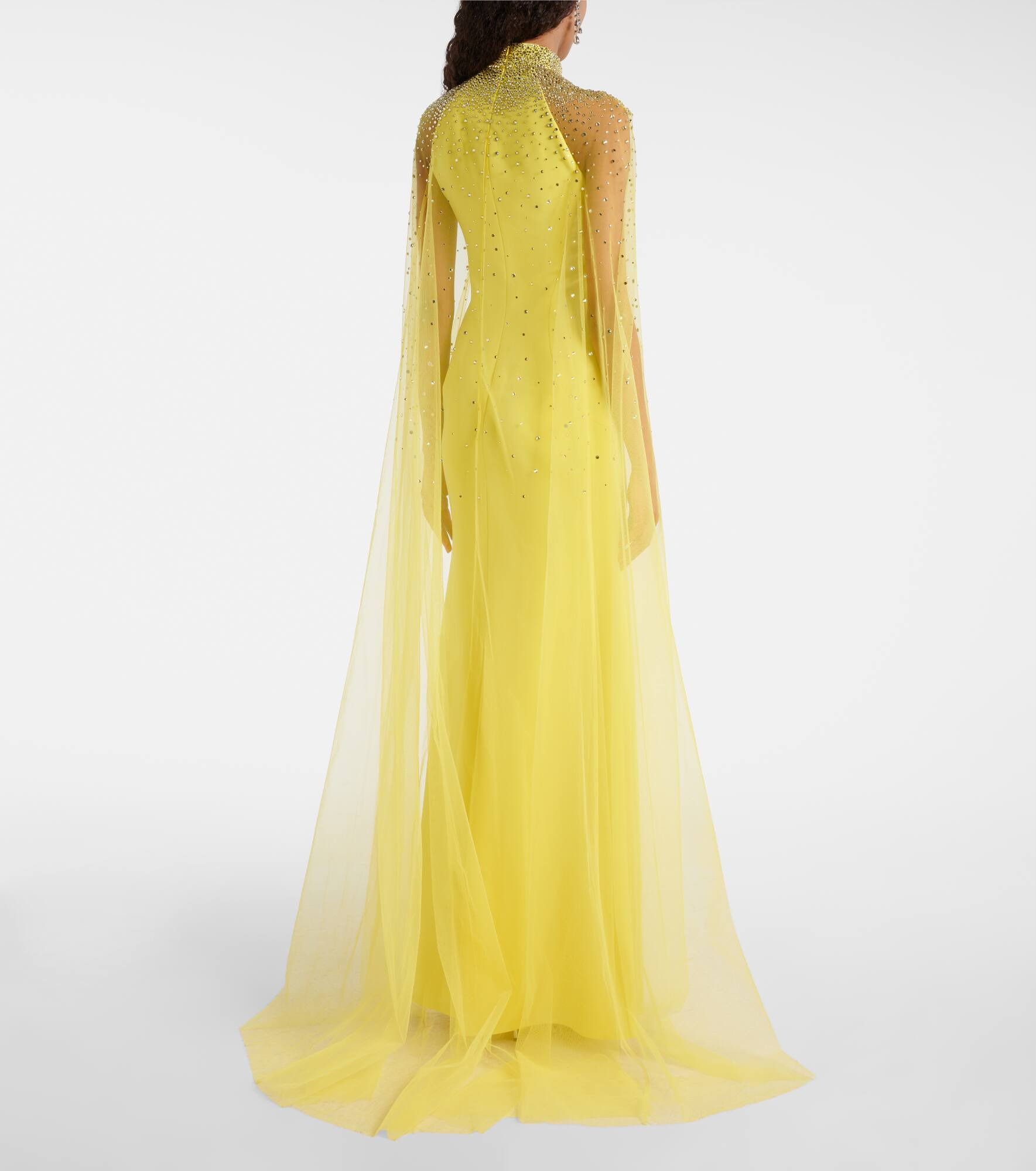 Limelight caped embellished gown - 3