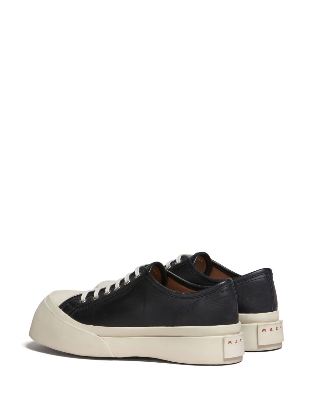 Pablo leather flatform sneakers - 3