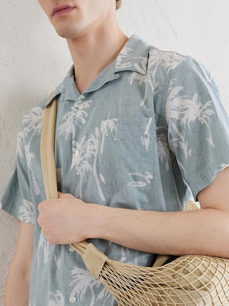 New Palmito Convertible-Collar Printed Cotton Shirt 5